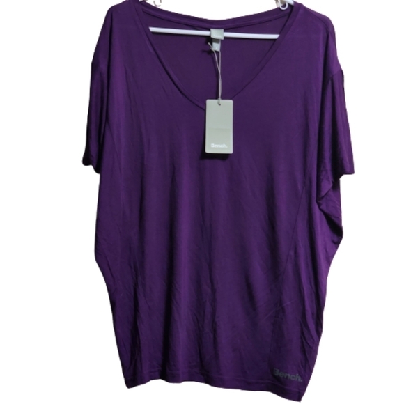 Bench amplize  Activewear short sleeve t-shirt color purple size medium - Picture 1 of 6